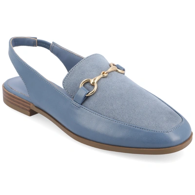 Jornee Collection Women's Tru Comfort Foam Lainey Flats In Blue