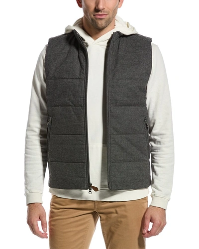 Brooks Brothers Quilted Vest In Grey