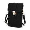 Mkf Collection By Mia K Ulla Signature Xl Phone Wallet Crossbody Handbag In Black