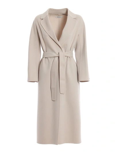 Max Mara Wool Esturia Wrap Coat In Neutrals