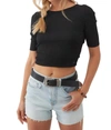 O'NEILL KITSY CROP TOP IN BLACK