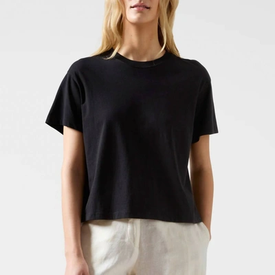 Atm Anthony Thomas Melillo Shirred Burnout Cotton-jersey Top In Black