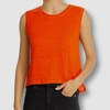 FRAME SWINGY MUSCLE TANK IN ORANGE CRUSH