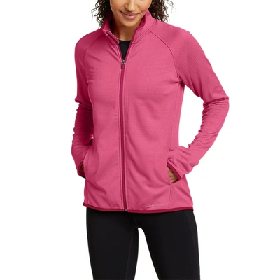 Eddie Bauer Women's Activator Grid Fleece Full-zip In Pink