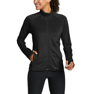 Eddie Bauer Women's Activator Grid Fleece Full-zip In Black