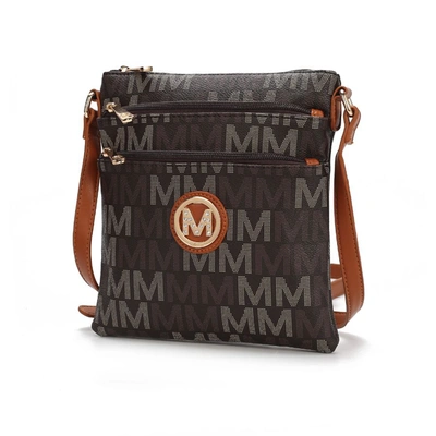 Mkf Collection By Mia K Lemuel M Signature Crossbody Bag In Brown