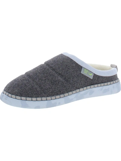 Dr. Scholl's Shoes Cozy Vibes Womens Slip On Slides Mule Slippers In Grey