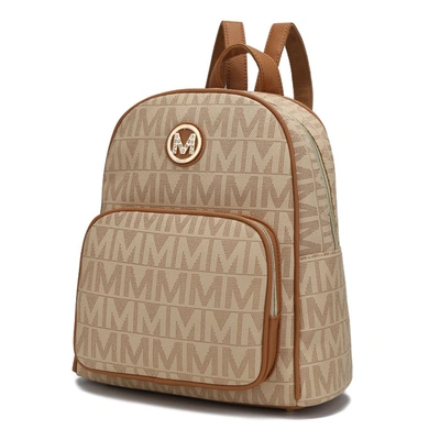 Mkf Collection By Mia K Fanny Signature Backpack In Beige