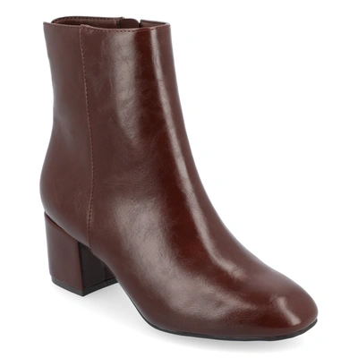 Jornee Collection Collection Women's Tru Comfort Foam Adria Booties In Brown