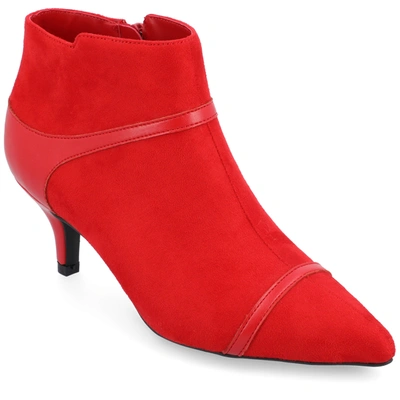 Jornee Collection Women's Tru Comfort Foam Embrie Booties In Red