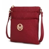 Mkf Collection By Mia K Lennit Embossed M Signature Crossbody Bag In Red