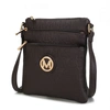 Mkf Collection By Mia K Lennit Embossed M Signature Crossbody Bag In Gold