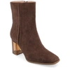 Jornee Collection Collection Women's Tru Comfort Foam Clearie Booties In Brown