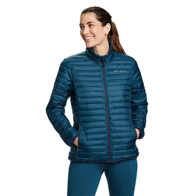 Eddie Bauer Women's Microlight Down Jacket In Blue