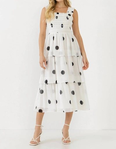 2.7 August Apparel Polka Dot Perfection In White
