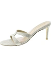 Stuart Weitzman Soiree Sleek Glittered Leather Sandals In Multi