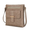 Mkf Collection By Mia K Janni Signature Embossed Crossbody Bag In Brown