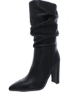 MARC FISHER LTD GOMER WOMENS LEATHER POINTED TOE MID-CALF BOOTS