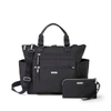 Baggallini 3-in-1 Convertible Backpack With Rfid Phone Wristlet In Black