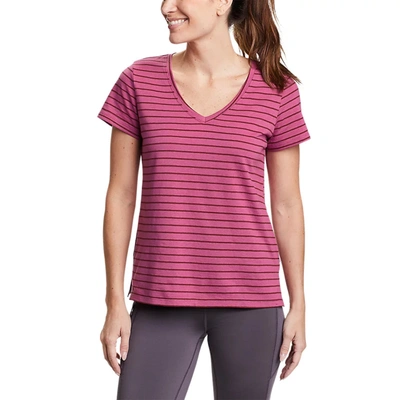 Eddie Bauer Women's Coast And Climb Short-sleeve V-neck T-shirt In Pink