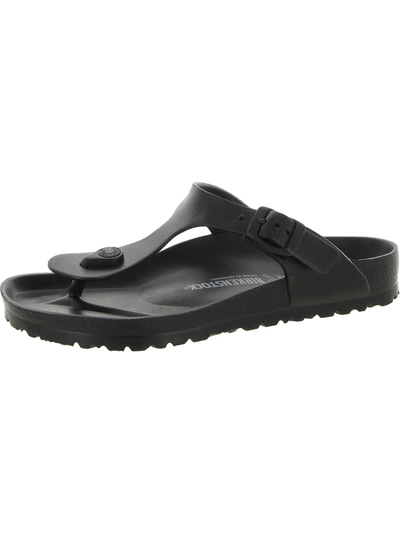 Birkenstock Mens Footbed Comfort Slide Sandals In Black