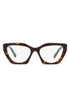Prada Womens Brown Pr 09yv Acetate Cat-eye Glasses In Tortoise