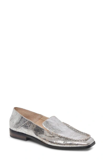 Dolce Vita Beny Loafer In Silver Metallic Distressed