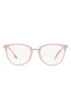 Burberry Katie 51mm Cat Eye Optical Glasses In Pink