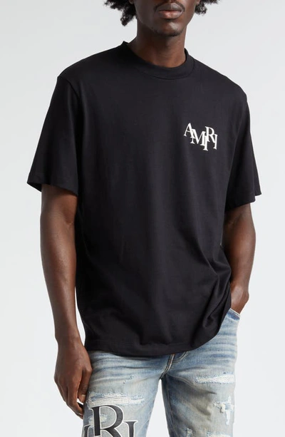 Amiri Logo-print Cotton Jersey T-shirt In Black