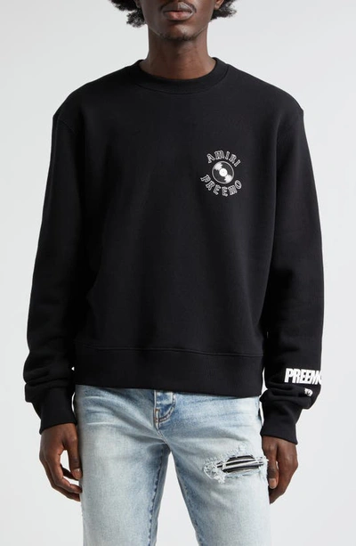 Amiri X Premier Records Cotton Graphic Sweatshirt In Black