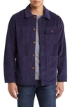 Schott Corduroy Chore Jacket In Navy