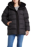 Ugg Shasta Genuine Shearling 700 Fill Power Water Resistant Down Jacket In Black