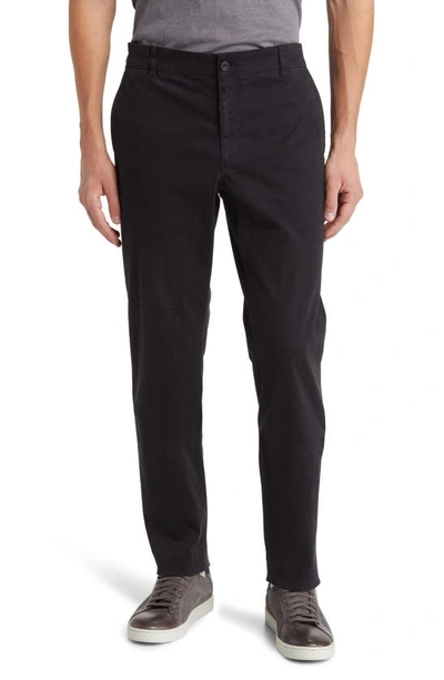 Vince Men's Sueded Twill Garment-dyed Pants In Washed Soft Black