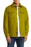 Schott Cpo Wool Blend Work Shirt In Pistachio