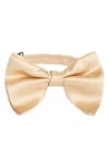 Clifton Wilson Silk Butterfly Bow Tie In Champagne
