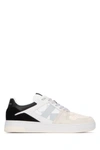 Calvin Klein Perforated Contrast Sneakers With Flat Sole In Briwhicrewhioys
