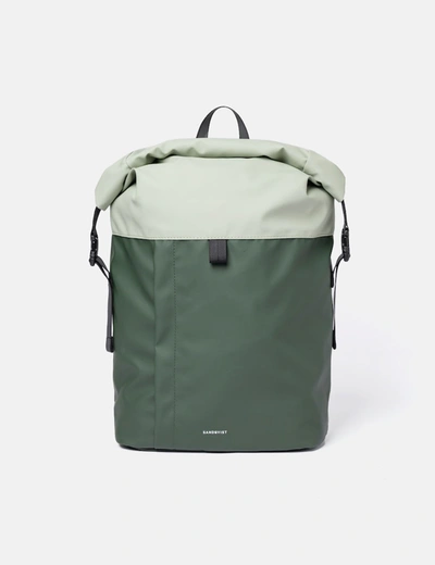 Sandqvist Konrad Rolltop Backpack In Green