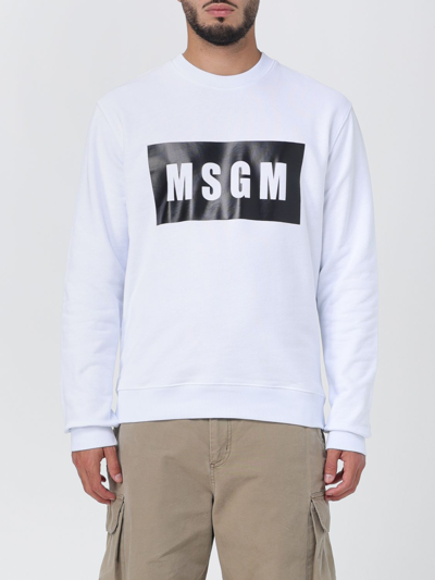 MSGM SWEATER MSGM MEN COLOR WHITE,E68751001