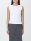 Rohe White Crewneck Tank Top In White
