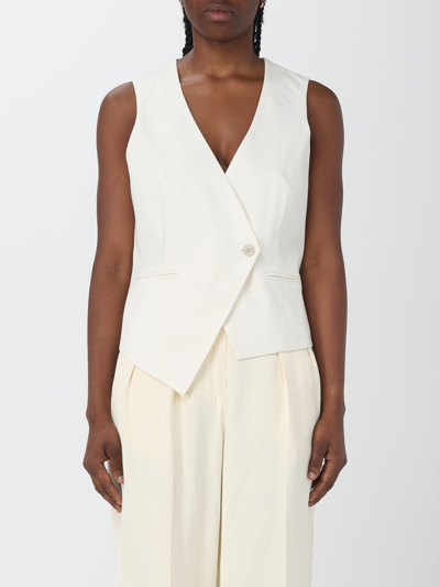 Rohe Tailored Overlap Waistcoat In Cream