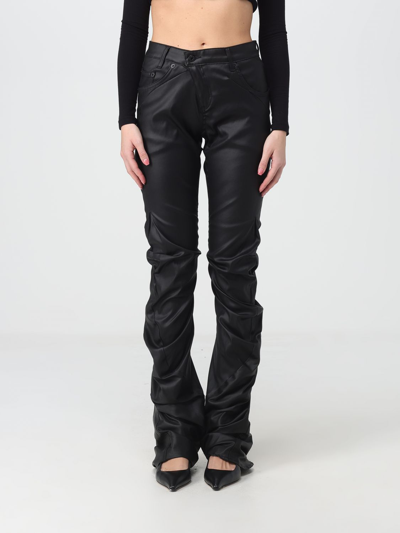 Ottolinger Draped Biker Trousers In Black