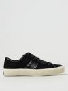 TOM FORD CROCO PRINT VELVET AND LEATHER SNEAKERS,E73177002