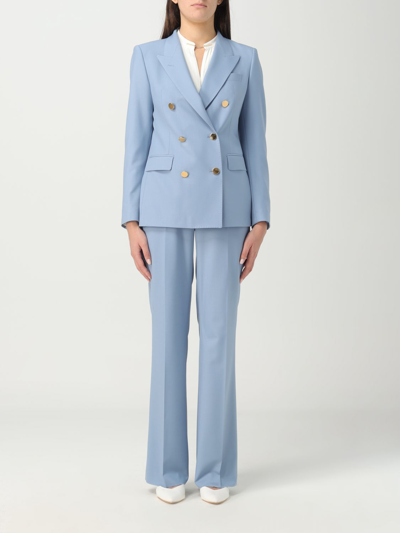 Tagliatore Linen Suit In Sky Blue