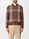 BURBERRY CHECK WOOL AND COTTON BOMBER JACKET,E73322032