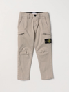 Stone Island Trousers  Junior Kids In Dove Grey