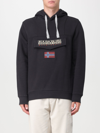 Napapijri Black Cotton Men Sweater In Black
