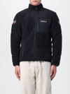 Napapijri Logo-patch Panelled Hooded Jacket In Black