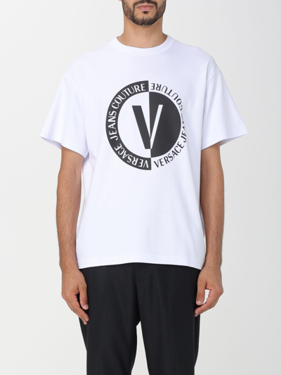 VERSACE JEANS COUTURE T-SHIRT WITH LOGO,e75648001