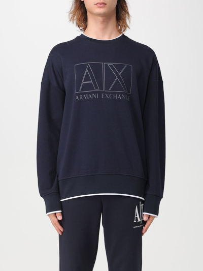 Armani Exchange Sweatshirt  Men Color Blue In Blue