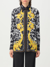 Versace Jeans Couture Logo Couture Print Blouse In Black